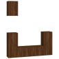 vidaXL Set de muebles para TV 5 pzas madera contrachapada roble marrón vidaXL Set de muebles para TV 5 pzas madera contrachapada roble marrón