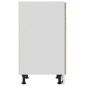 vidaXL Armario inferior cajón contrachapada color roble 60x46x81,5cm vidaXL Armario inferior cajón contrachapada color roble 60x46x81,5cm