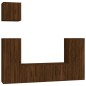 vidaXL Set de muebles para TV 5 pzas madera contrachapada roble marrón