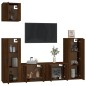 vidaXL Set de muebles para TV 5 pzas madera contrachapada roble marrón