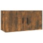 vidaXL Set de muebles de TV 6 pzas madera contrachapada roble ahumado vidaXL Set de muebles de TV 6 pzas madera contrachapada roble ahumado