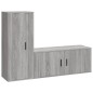 vidaXL Set de muebles para TV 2 pzas madera contrachapada gris Sonoma vidaXL Set de muebles para TV 2 pzas madera contrachapada gris Sonoma