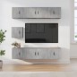 vidaXL Set de muebles de TV 7 pzas madera contrachapada gris hormigón vidaXL Set de muebles de TV 7 pzas madera contrachapada gris hormigón