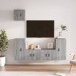 vidaXL Set de muebles para TV 5 pzas madera contrachapada gris Sonoma vidaXL Set de muebles para TV 5 pzas madera contrachapada gris Sonoma