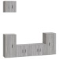 vidaXL Set de muebles para TV 5 pzas madera contrachapada gris Sonoma vidaXL Set de muebles para TV 5 pzas madera contrachapada gris Sonoma