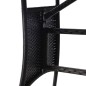 vidaXL Mesa de jardín 140x80x74 cm ratán sintético negro