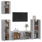 vidaXL Set de muebles para TV 5 pzas madera contrachapada gris Sonoma vidaXL Set de muebles para TV 5 pzas madera contrachapada gris Sonoma