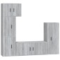 vidaXL Set de muebles para TV 5 pzas madera contrachapada gris Sonoma vidaXL Set de muebles para TV 5 pzas madera contrachapada gris Sonoma