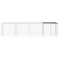 vidaXL Gallinero con techo acero galvanizado antracita 403x98x90 cm vidaXL Gallinero con techo acero galvanizado antracita 403x98x90 cm