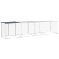 vidaXL Gallinero con techo acero galvanizado antracita 403x98x90 cm vidaXL Gallinero con techo acero galvanizado antracita 403x98x90 cm