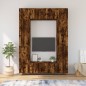 vidaXL Set de muebles de TV 8 pzas madera contrachapada roble ahumado vidaXL Set de muebles de TV 8 pzas madera contrachapada roble ahumado