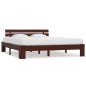 vidaXL Estructura de cama madera maciza pino marrón oscuro 180x200 cm vidaXL Estructura de cama madera maciza pino marrón oscuro 180x200 cm
