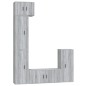 vidaXL Set de muebles para TV 5 pzas madera contrachapada gris Sonoma