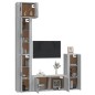 vidaXL Set de muebles para TV 5 pzas madera contrachapada gris Sonoma