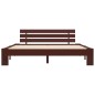 vidaXL Estructura de cama madera maciza pino marrón oscuro 180x200 cm vidaXL Estructura de cama madera maciza pino marrón oscuro 180x200 cm