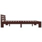 vidaXL Estructura de cama madera maciza pino marrón oscuro 180x200 cm vidaXL Estructura de cama madera maciza pino marrón oscuro 180x200 cm