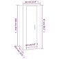 vidaXL Set de muebles de TV 4 pzas madera contrachapada gris hormigón