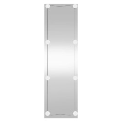 vidaXL Espejo de pared rectangular con luces LED vidrio 30x100 cm