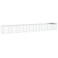 vidaXL Gallinero con techo acero galvanizado antracita 803x98x90 cm vidaXL Gallinero con techo acero galvanizado antracita 803x98x90 cm