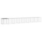 vidaXL Gallinero con techo acero galvanizado antracita 803x98x90 cm vidaXL Gallinero con techo acero galvanizado antracita 803x98x90 cm