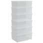 vidaXL Cajas de almacenaje apilables 6 uds plástico 10 L vidaXL Cajas de almacenaje apilables 6 uds plástico 10 L