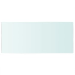 vidaXL Panel de estante vidrio claro 50x25 cm