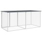 vidaXL Gallinero con techo acero galvanizado antracita 203x98x90 cm vidaXL Gallinero con techo acero galvanizado antracita 203x98x90 cm