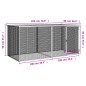 vidaXL Gallinero con techo acero galvanizado antracita 203x98x90 cm vidaXL Gallinero con techo acero galvanizado antracita 203x98x90 cm
