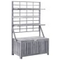vidaXL Caja de almacenaje de madera maciza de acacia gris 99x55x160 cm vidaXL Caja de almacenaje de madera maciza de acacia gris 99x55x160 cm