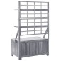 vidaXL Caja de almacenaje de madera maciza de acacia gris 99x55x160 cm vidaXL Caja de almacenaje de madera maciza de acacia gris 99x55x160 cm