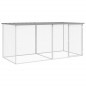 vidaXL Gallinero con techo acero galvanizado gris claro 203x98x90 cm vidaXL Gallinero con techo acero galvanizado gris claro 203x98x90 cm