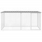 vidaXL Gallinero con techo acero galvanizado gris claro 203x98x90 cm vidaXL Gallinero con techo acero galvanizado gris claro 203x98x90 cm
