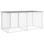 vidaXL Gallinero con techo acero galvanizado gris claro 203x98x90 cm vidaXL Gallinero con techo acero galvanizado gris claro 203x98x90 cm