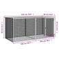 vidaXL Gallinero con techo acero galvanizado gris claro 203x98x90 cm vidaXL Gallinero con techo acero galvanizado gris claro 203x98x90 cm