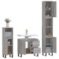 vidaXL Set de muebles de baño 3 pzas madera contrachapada gris sonoma vidaXL Set de muebles de baño 3 pzas madera contrachapada gris sonoma