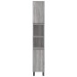vidaXL Set de muebles de baño 3 pzas madera contrachapada gris sonoma vidaXL Set de muebles de baño 3 pzas madera contrachapada gris sonoma