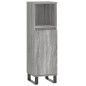 vidaXL Set de muebles de baño 3 pzas madera contrachapada gris sonoma vidaXL Set de muebles de baño 3 pzas madera contrachapada gris sonoma