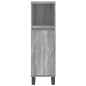 vidaXL Set de muebles de baño 3 pzas madera contrachapada gris sonoma vidaXL Set de muebles de baño 3 pzas madera contrachapada gris sonoma