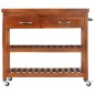vidaXL Carrito de cocina de madera maciza de acacia 100x48x89 cm vidaXL Carrito de cocina de madera maciza de acacia 100x48x89 cm