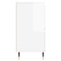 vidaXL Aparadores 2 uds madera contrachapada blanco brillo vidaXL Aparadores 2 uds madera contrachapada blanco brillo