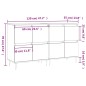 vidaXL Aparadores 2 uds madera contrachapada blanco brillo vidaXL Aparadores 2 uds madera contrachapada blanco brillo