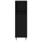 vidaXL Juego de muebles de baño 3 pzas madera contrachapada negro vidaXL Juego de muebles de baño 3 pzas madera contrachapada negro