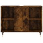 vidaXL Set de muebles baño 3 pzas madera contrachapada roble ahumado vidaXL Set de muebles baño 3 pzas madera contrachapada roble ahumado