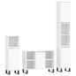 vidaXL Juego de muebles de baño 3 pzas madera contrachapada blanco vidaXL Juego de muebles de baño 3 pzas madera contrachapada blanco