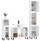 vidaXL Juego de muebles de baño 3 pzas madera contrachapada blanco vidaXL Juego de muebles de baño 3 pzas madera contrachapada blanco