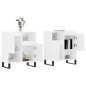 vidaXL Aparadores 2 piezas madera contrachapada blanco vidaXL Aparadores 2 piezas madera contrachapada blanco