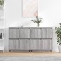 vidaXL Aparadores 2 piezas madera contrachapada gris Sonoma vidaXL Aparadores 2 piezas madera contrachapada gris Sonoma