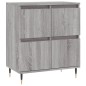 vidaXL Aparadores 2 piezas madera contrachapada gris Sonoma vidaXL Aparadores 2 piezas madera contrachapada gris Sonoma