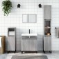 vidaXL Set de muebles de baño 3 pzas madera contrachapada gris sonoma vidaXL Set de muebles de baño 3 pzas madera contrachapada gris sonoma