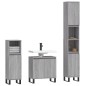 vidaXL Set de muebles de baño 3 pzas madera contrachapada gris sonoma vidaXL Set de muebles de baño 3 pzas madera contrachapada gris sonoma